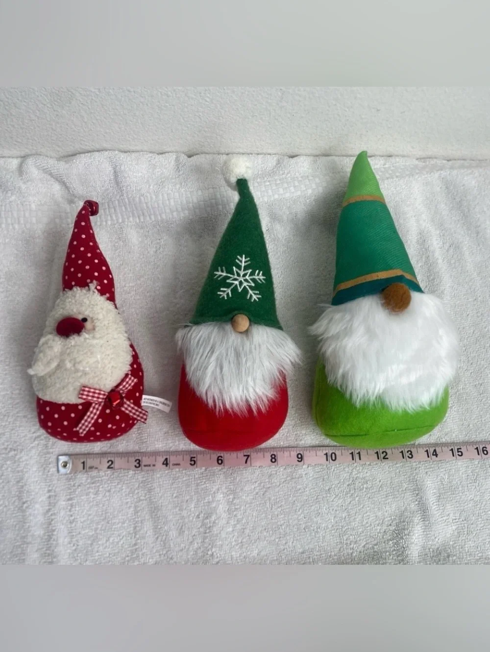 Target Festive Red Green Gnome Home Decor Set of 3 Christmas Holiday Farmhouse